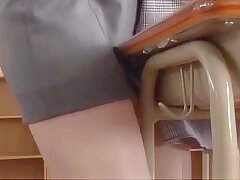 Japanese Teacher Airi Suzumura's Nippon Pussy Play with XXX Dildos Gets You Horny!