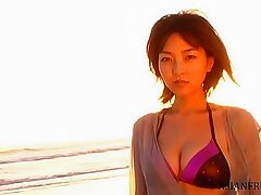 Want to feel the hot sex on the beach at sunset like Yuka Hirata