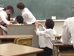 Horny Japanese MILF Teacher Gets Public Gangbang with Hairy Cum Dumpster Fetish