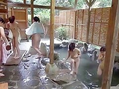 Japanese sluts swallowing hard rods in a steaming hot spring, #tumescent #nipples #wetpussy